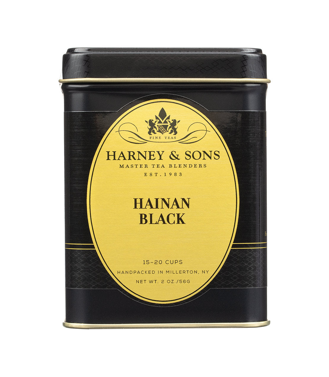 Harney & Sons Fine Teas- Hainan Black- Loose 2oz black and gold tin