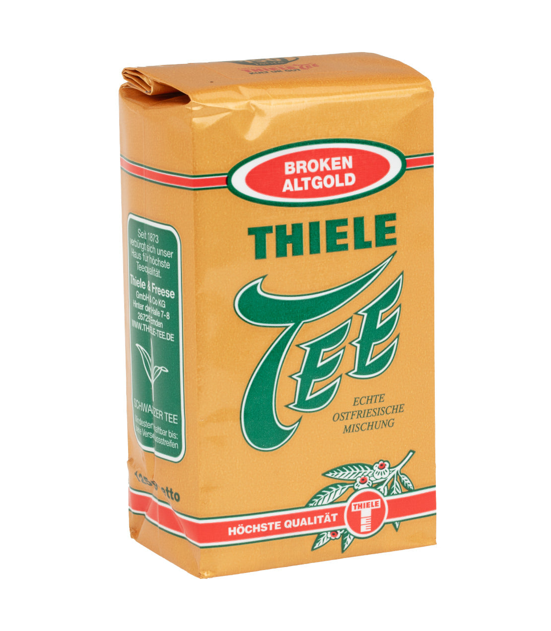 Thiele- Broken Altgold- Tee- 125g Tan, Red, and Green Bag