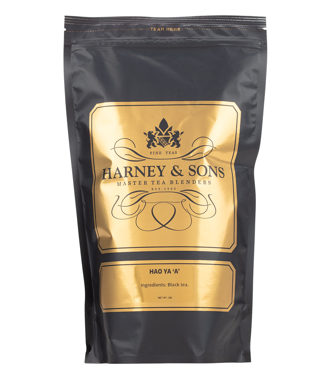 Harney & Sons Fine Teas- Hao Ya 'A'- 1 Pound Bag- Black and Gold Bag
