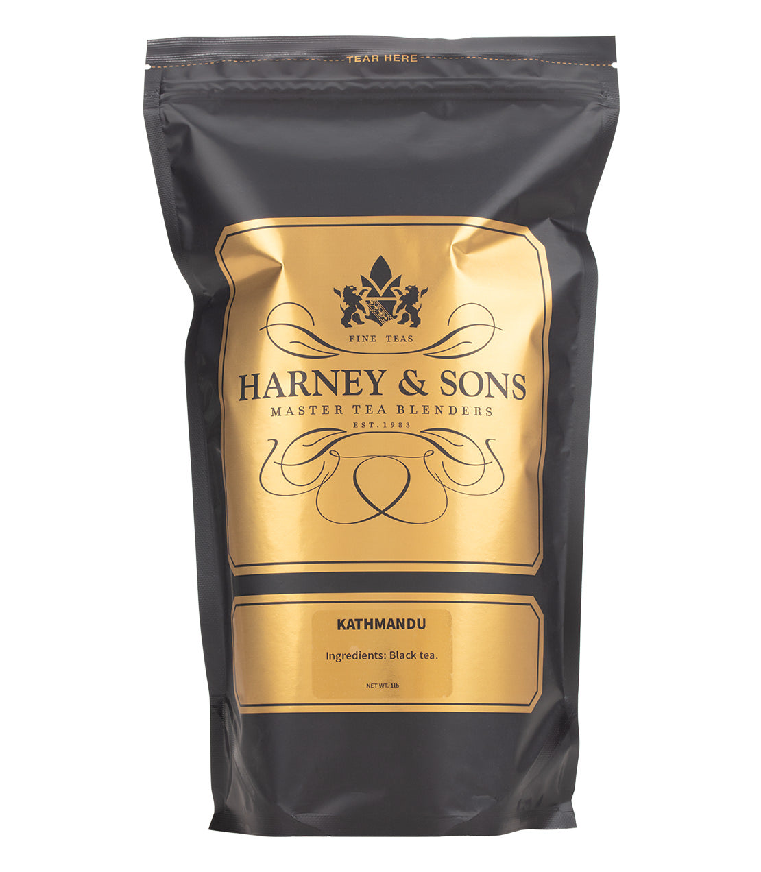 Harney & Sons Fine Teas- Kathmandu- 1 Pound Bag- Black and Gold Bag