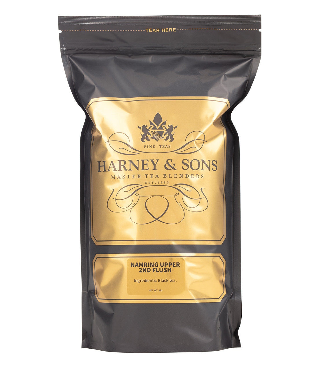 Harney & Sons Fine Teas- Namring Upper 2nd Flush Darjeeling - Black and Gold 16oz bag of loose leaf tea