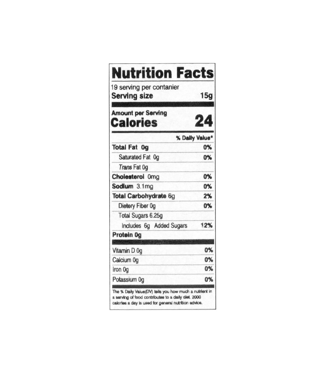 Agave Sweet- Strawberry with agave syrup- 100% natural fruit spread- Nutrition Facts- Serving Size 15g- Calories 24