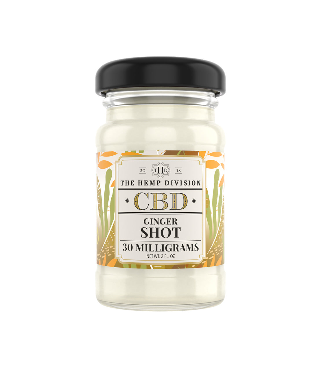 The Hemp Division- 2 fl oz Ginger Shot- 30 Milligrams CBD