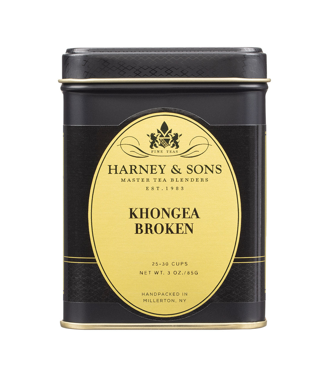 Harney & Sons Fine Teas- Khongea Broken- 3 OZ. Black and Gold Tin of loose tea