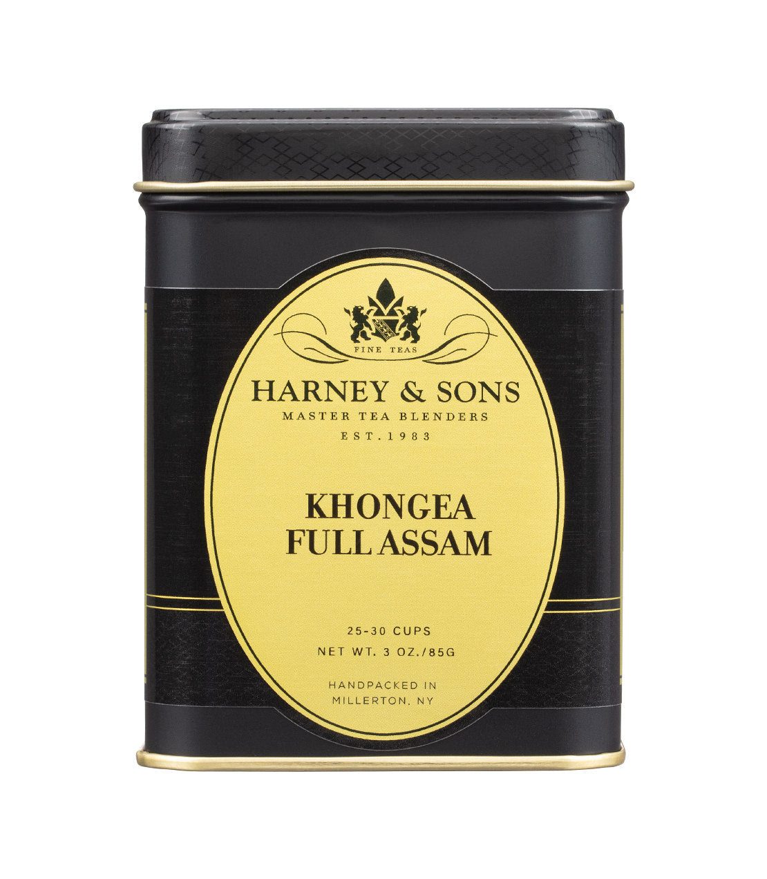 Harney & Sons Fine Teas- Khongea Full Assam - Loose leaf- Black and Gold 3 oz. Tin