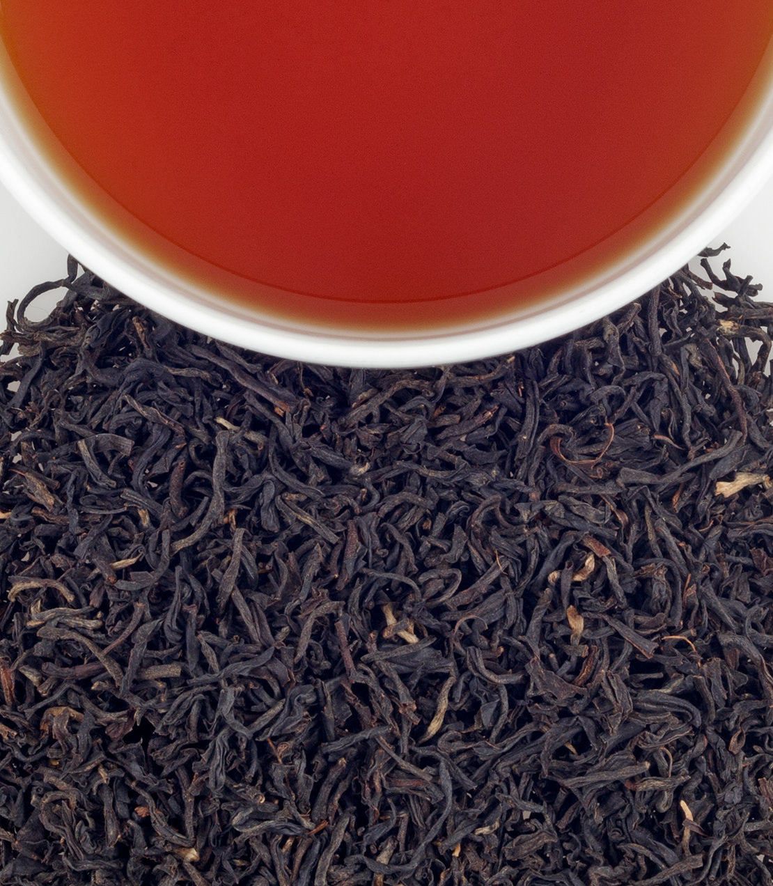Harney & Sons Fine Teas- Organic Assam- Cup of Tea- Tea Leaves