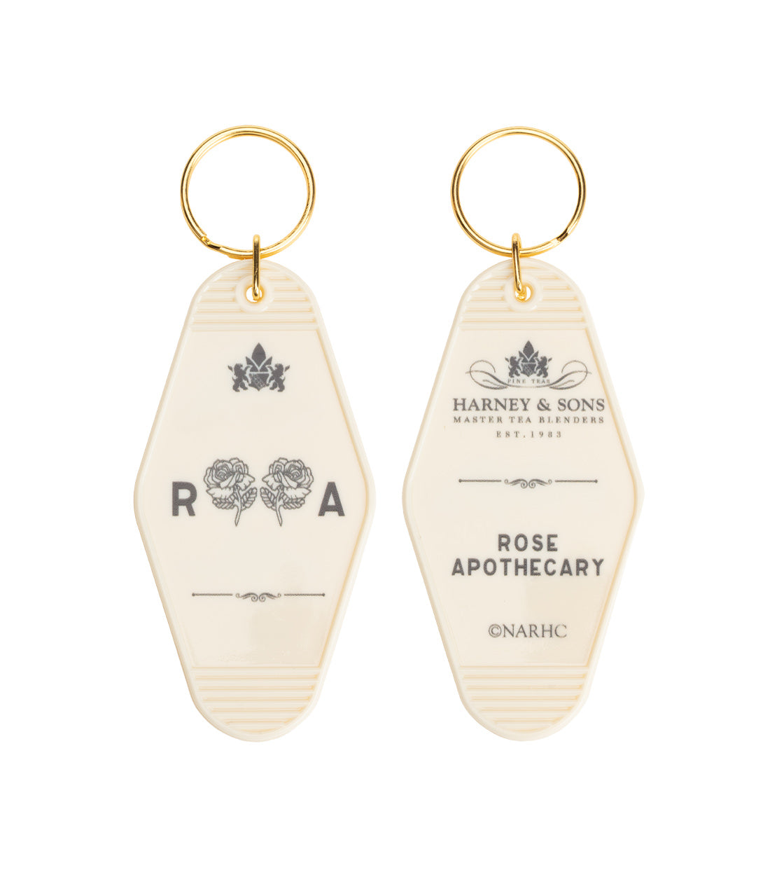 Schitt's Creek Trio Gift Set featuring a keychain with "Rose Apothecary" design and floral graphics.