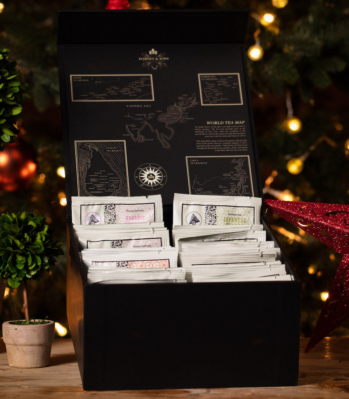 Harney Heritage Wrapped Sachet Tea Chest.