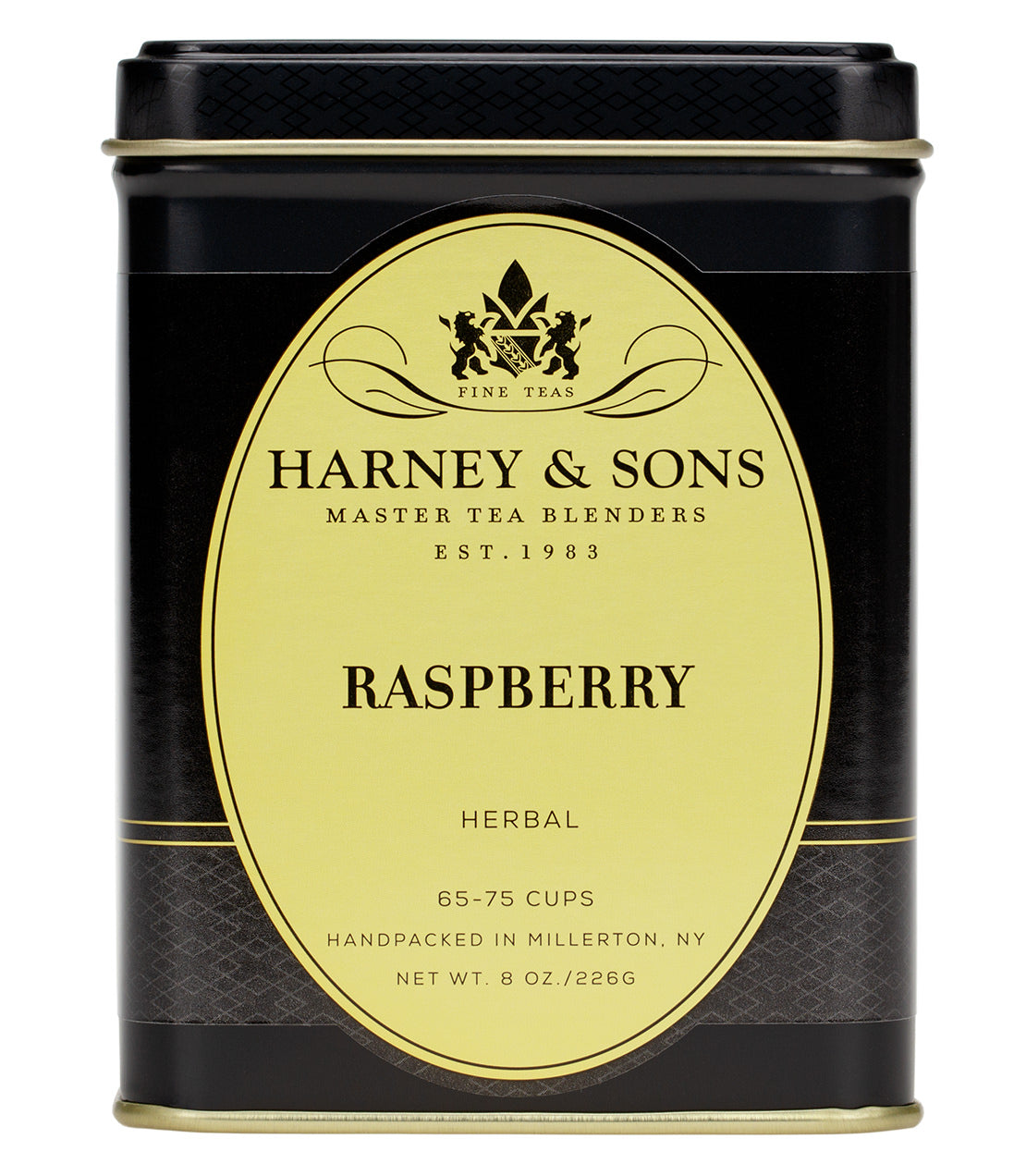 Harney & Sons Fine Teas- Raspberry Herbal- 8 Ounce Tin of Loose Leaf Tea