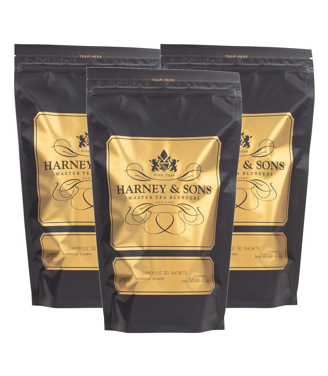 Chamomile Trio – 3 Bags of 50 Sachets — three bags of 50 sachets