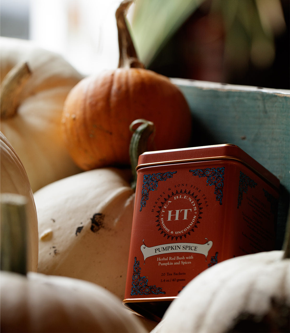 Pumpkin Spice, HT Tin of 20 Sachets - - Harney & Sons Fine Teas