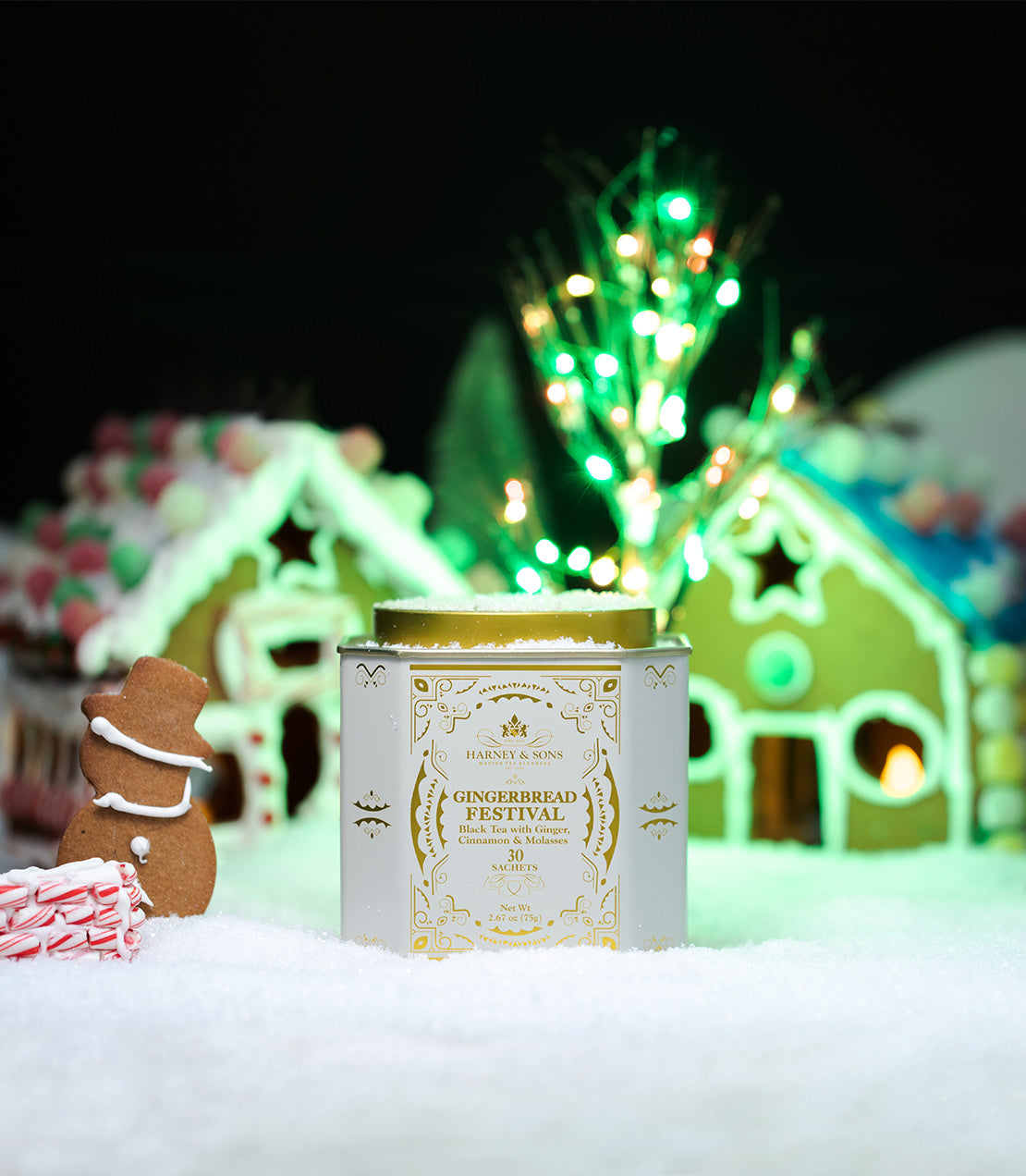 Gingerbread Festival, Tin of 30 Sachets - - Harney & Sons Fine Teas