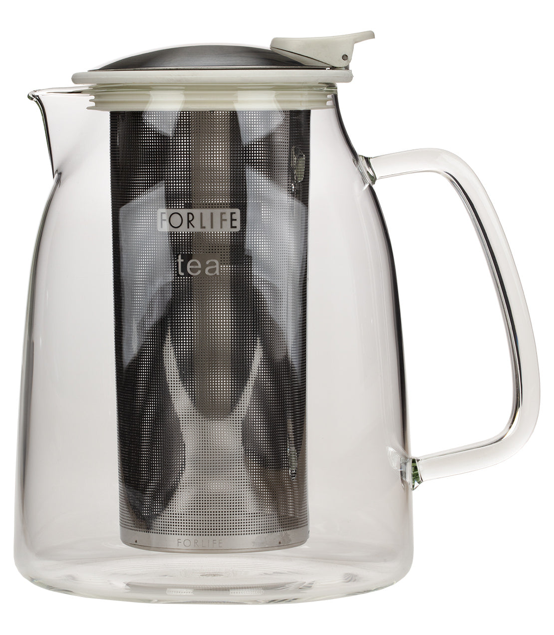 ForLife Mist Glass Iced Tea Jug, 68 oz (Assorted Colors) - 68 oz. White - Harney & Sons Fine Teas