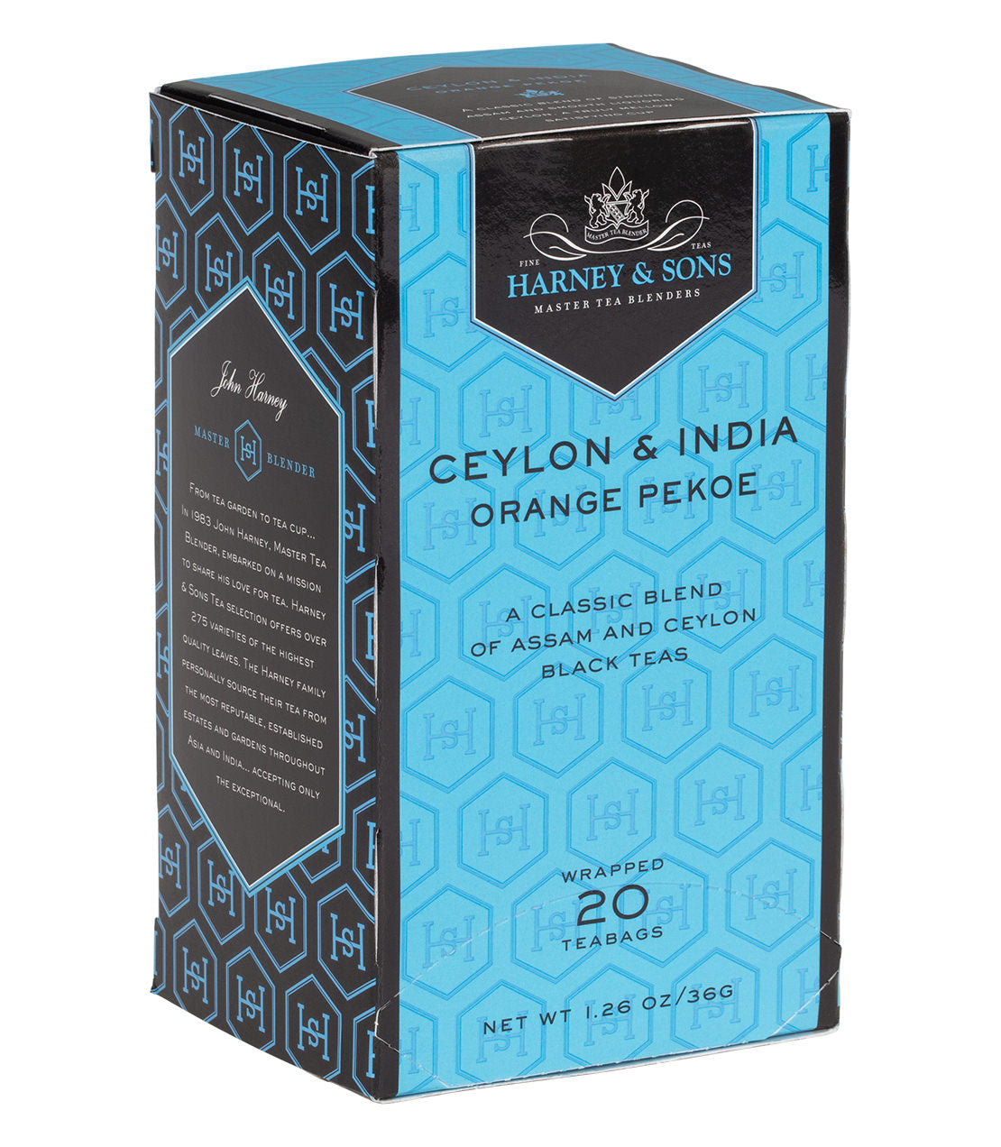 Orange Pekoe (Ceylon & India) - Teabags 20 CT Premium Teabags - Harney & Sons Fine Teas