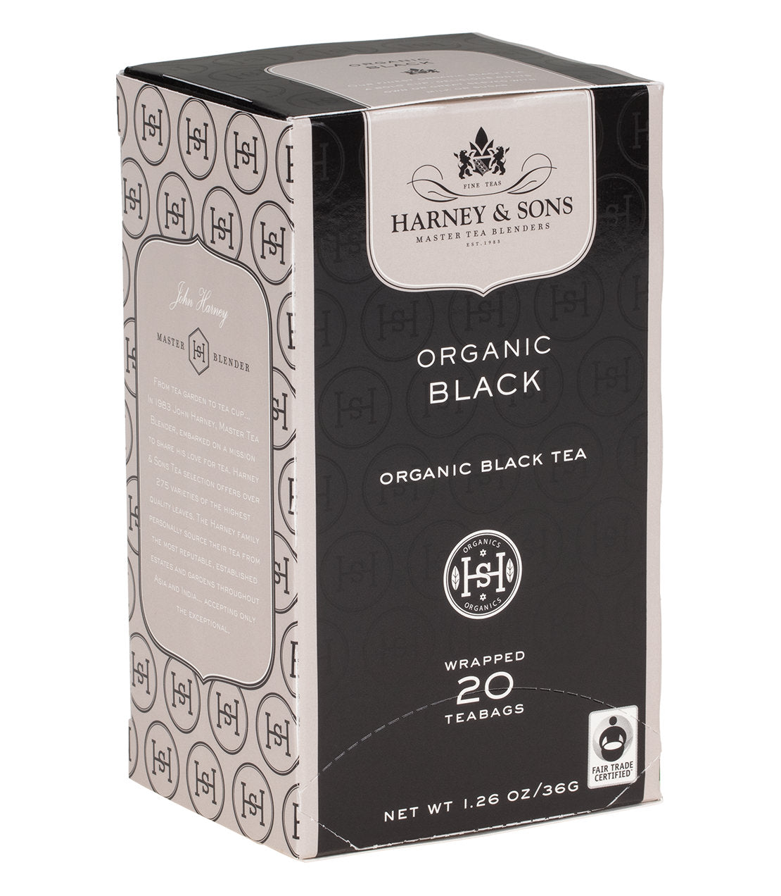 Organic Black, Box of 20 Premium Teabags - Teabags Box of 20 Premium Teabags - Harney & Sons Fine Teas