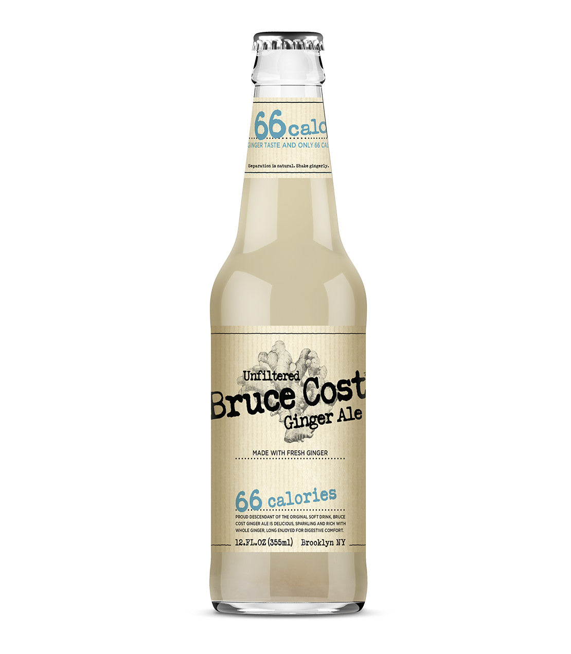 Bruce Cost Ginger Ale 66 - 12 oz. Bottle Case of 12 Bottles - Harney & Sons Fine Teas