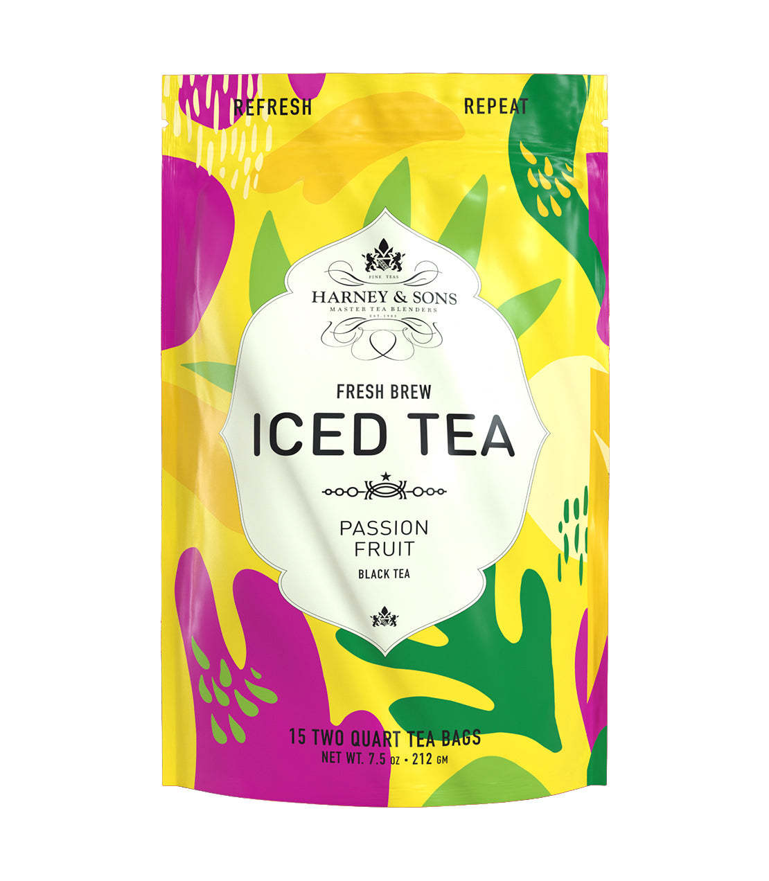Passion Fruit - Iced Tea Pouches Bag of 15 Pouches - Harney & Sons Fine Teas