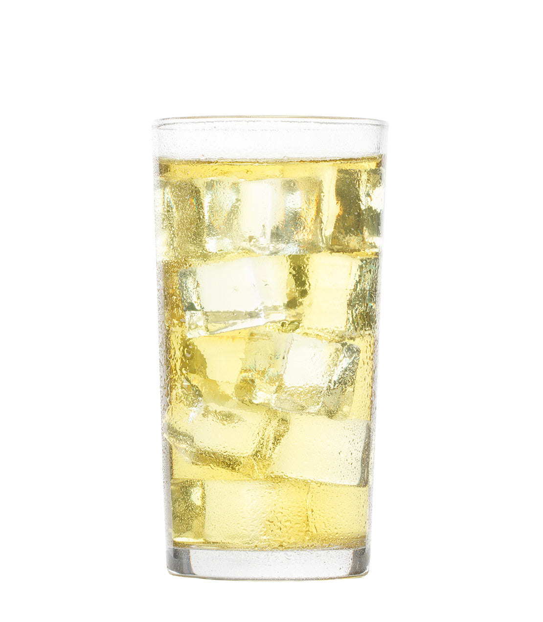 Refreshing Watermelon Mint Fresh Brew Iced Tea served in a glass filled with ice cubes.