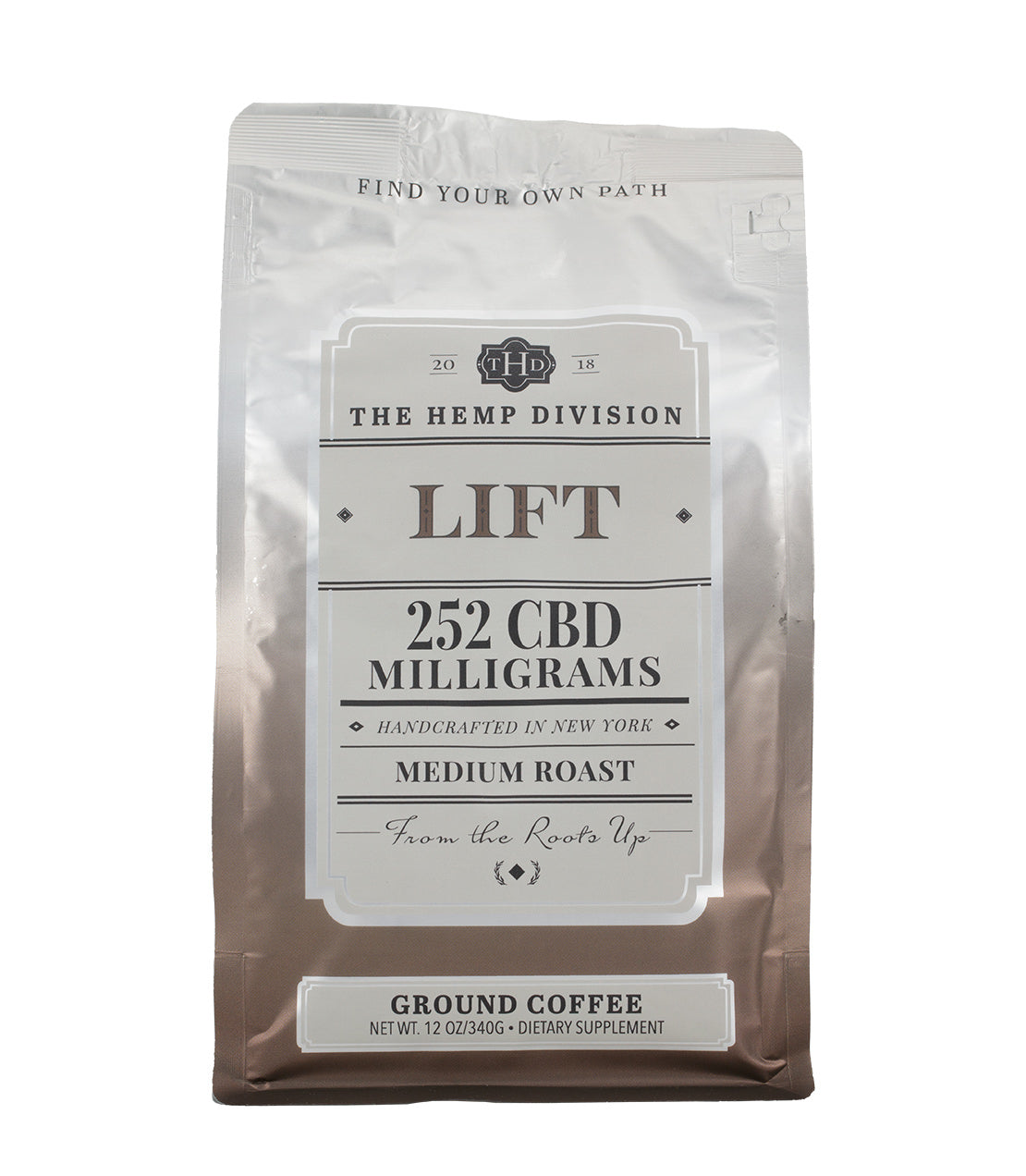 THD Lift Ground Coffee - 252 MG CBD - Loose 12 oz. Bag - Harney & Sons Fine Teas