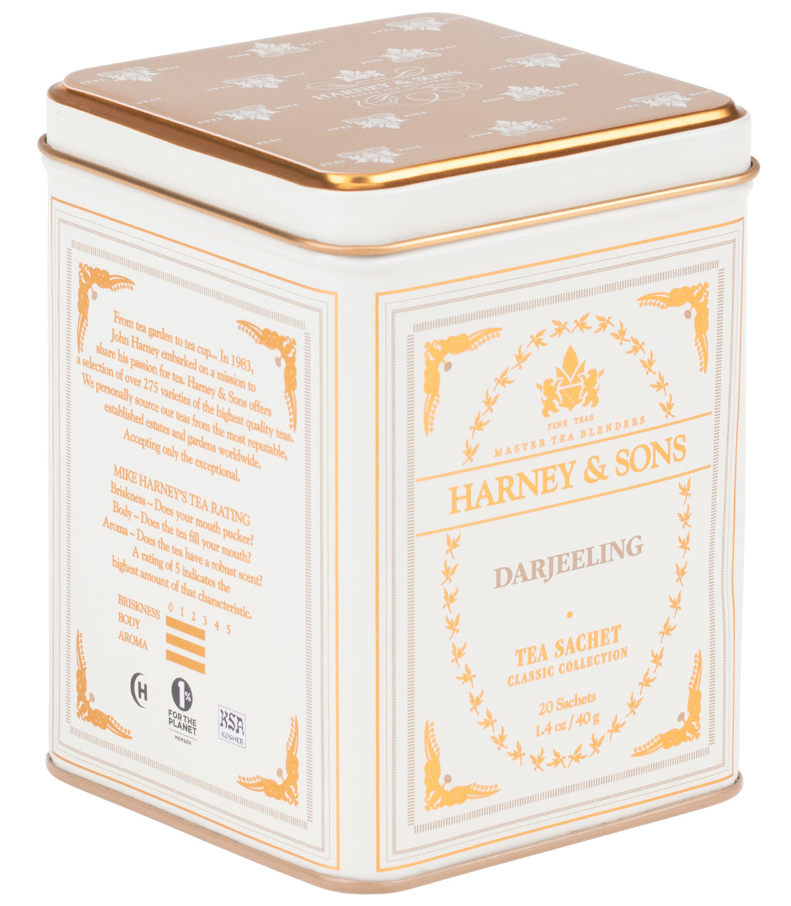 Darjeeling - Sachets Classic Tin of 20 Sachets - Harney & Sons Fine Teas