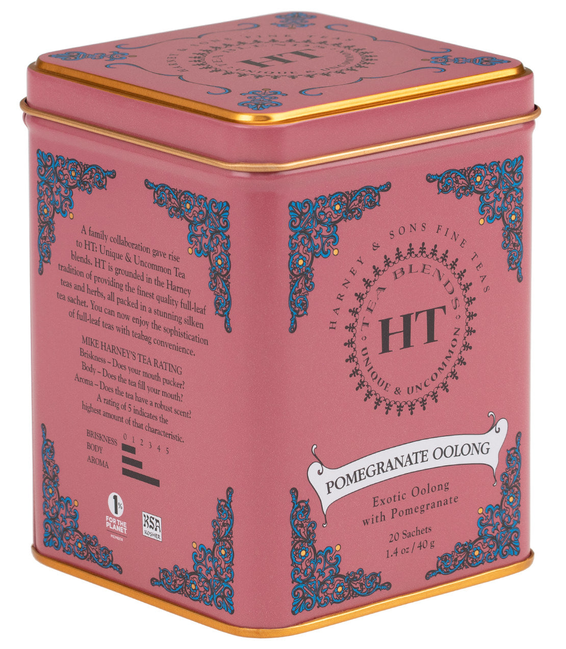 Pomegranate Oolong, HT Tin of 20 Sachets - Sachets HT Tin of 20 Sachets - Harney & Sons Fine Teas