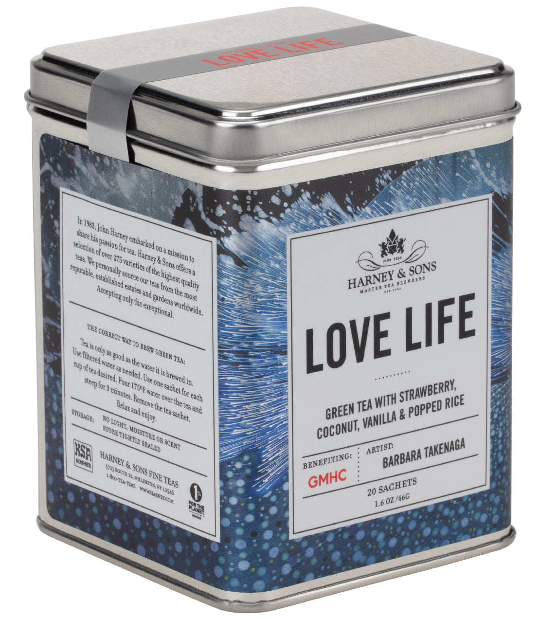 Love Life, Tin of 20 Sachets - Sachets Tin of 20 Sachets - Harney & Sons Fine Teas