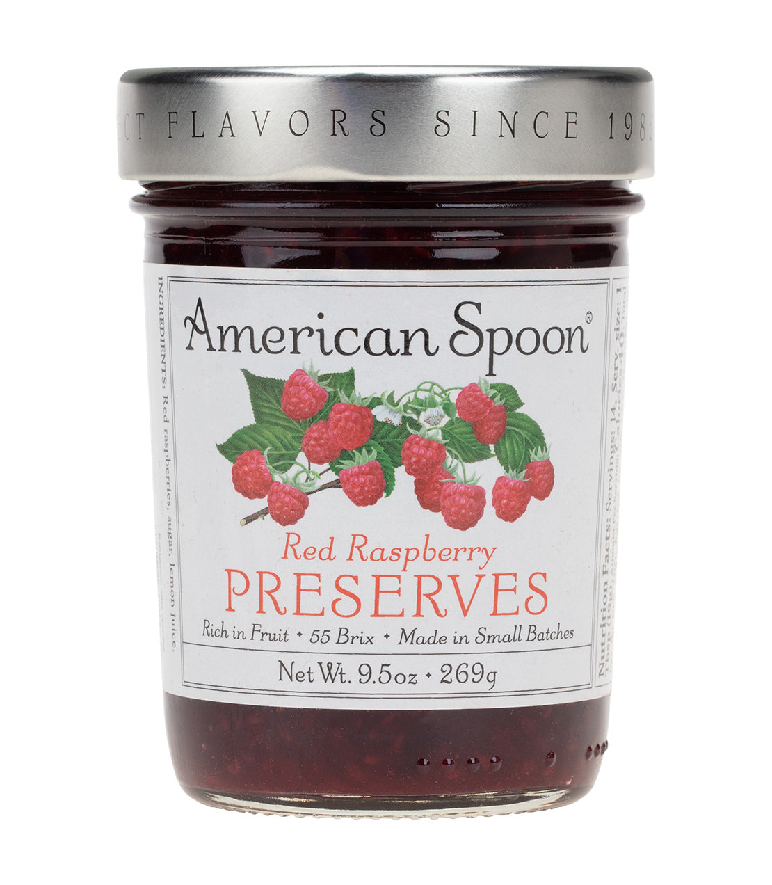 American Spoon - Red Raspberry Preserve - 9 oz. Jar Red Raspberry - Harney & Sons Fine Teas