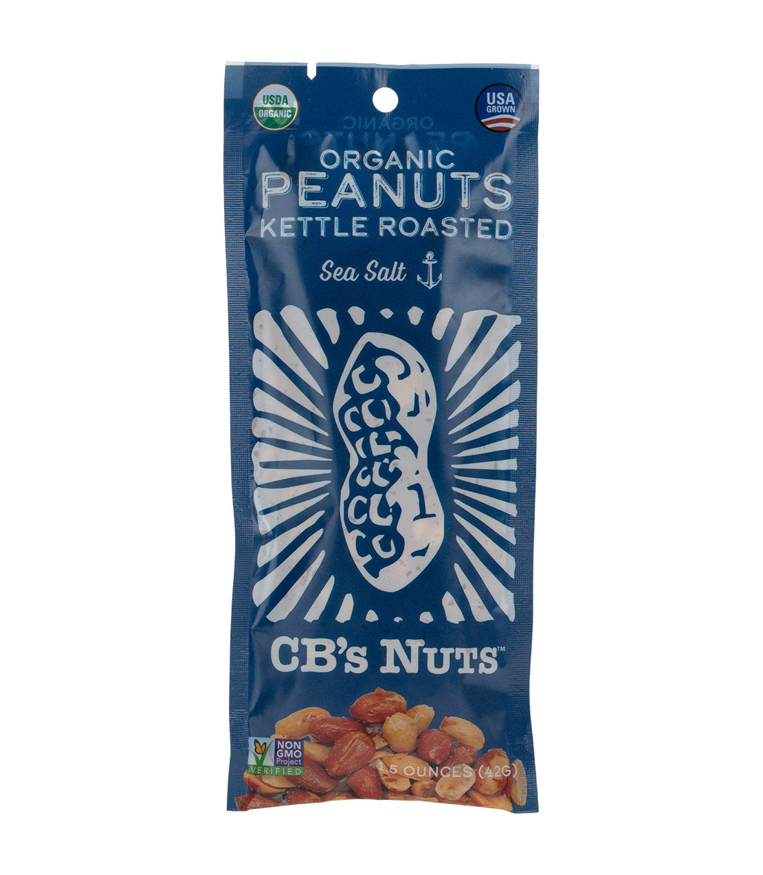 Organic Kettle Roasted Peanuts (Assorted Flavors) - 1.5 oz. Bag Sea Salt - Harney & Sons Fine Teas