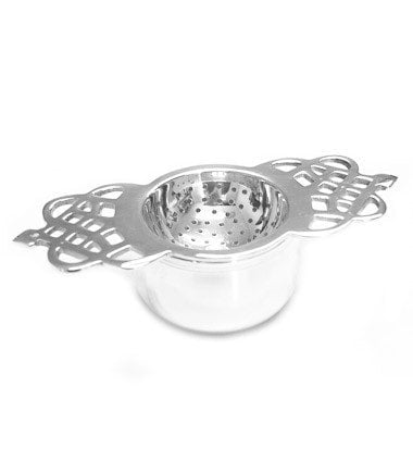 Tea Strainer - Silver Plated, Short Handle - Silver Plated - Short Handle  - Harney & Sons Fine Teas