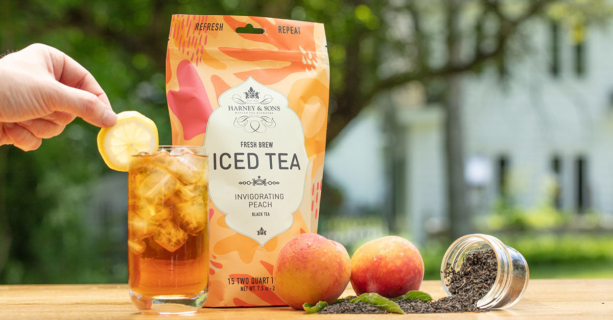 Organic Peach Iced Tea  Black Tea - Harney & Sons Fine Teas