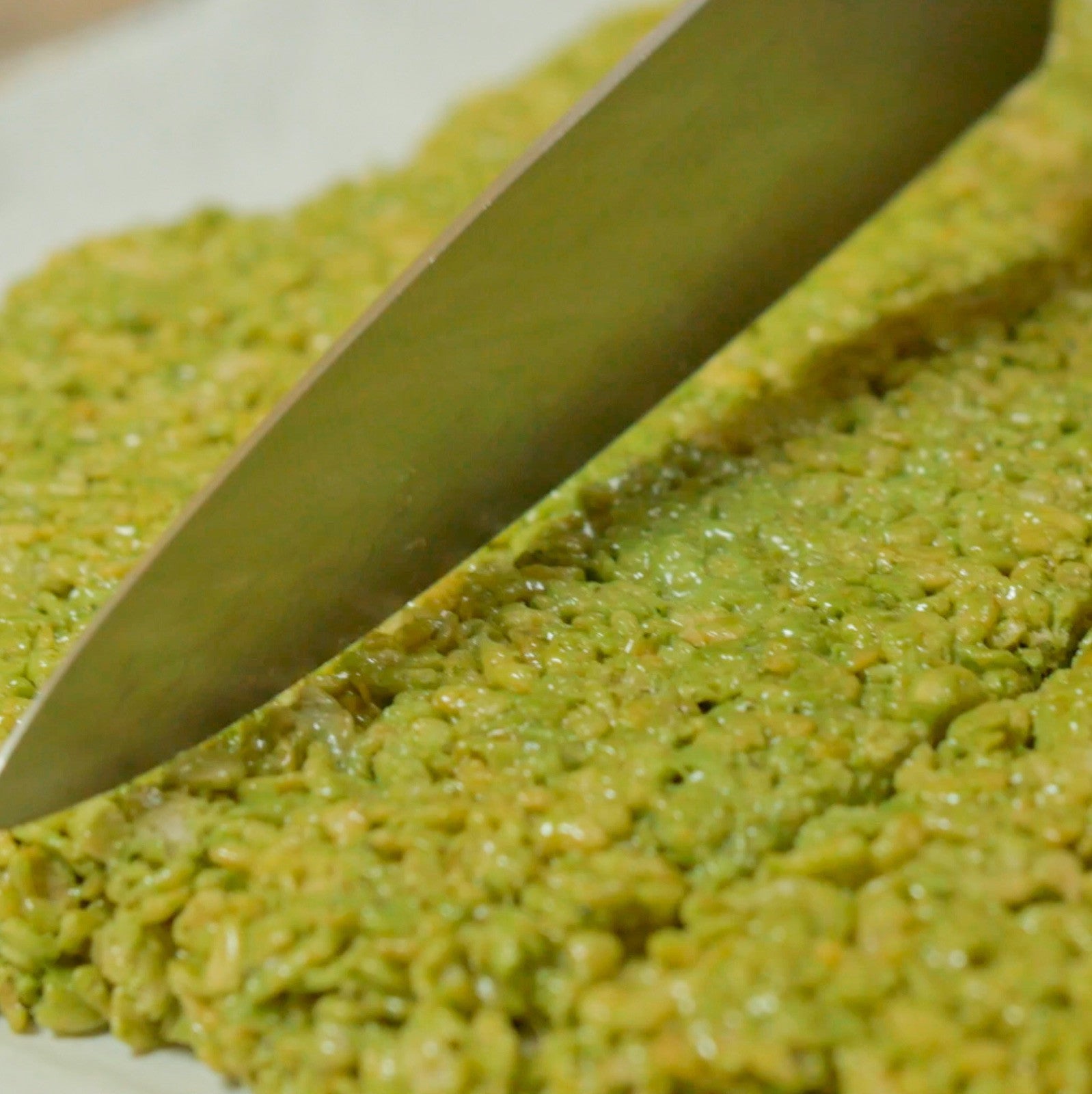 Matcha Crispy Rice Treats