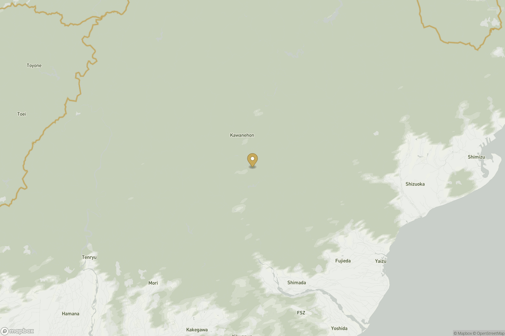 Map of Kawane, Shizuoka, Japan