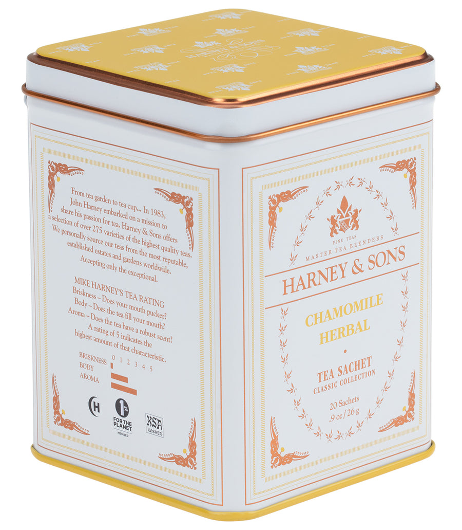 Chamomile Tea Sachets Tin of 20 Harney & Sons Fine Teas