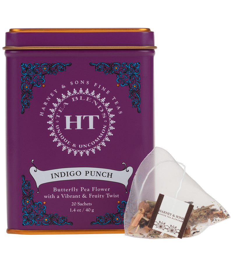 Indigo Flight Tea Indigo Punch Caffeine-Free Tea Tin 20 Sachets|Harney & Sons