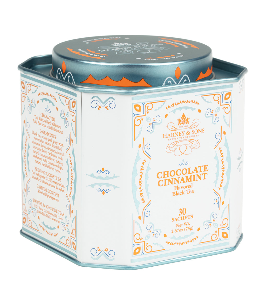 Chocolate Cinnamint Tea Sachets: Exquisite Blend of Indulgence