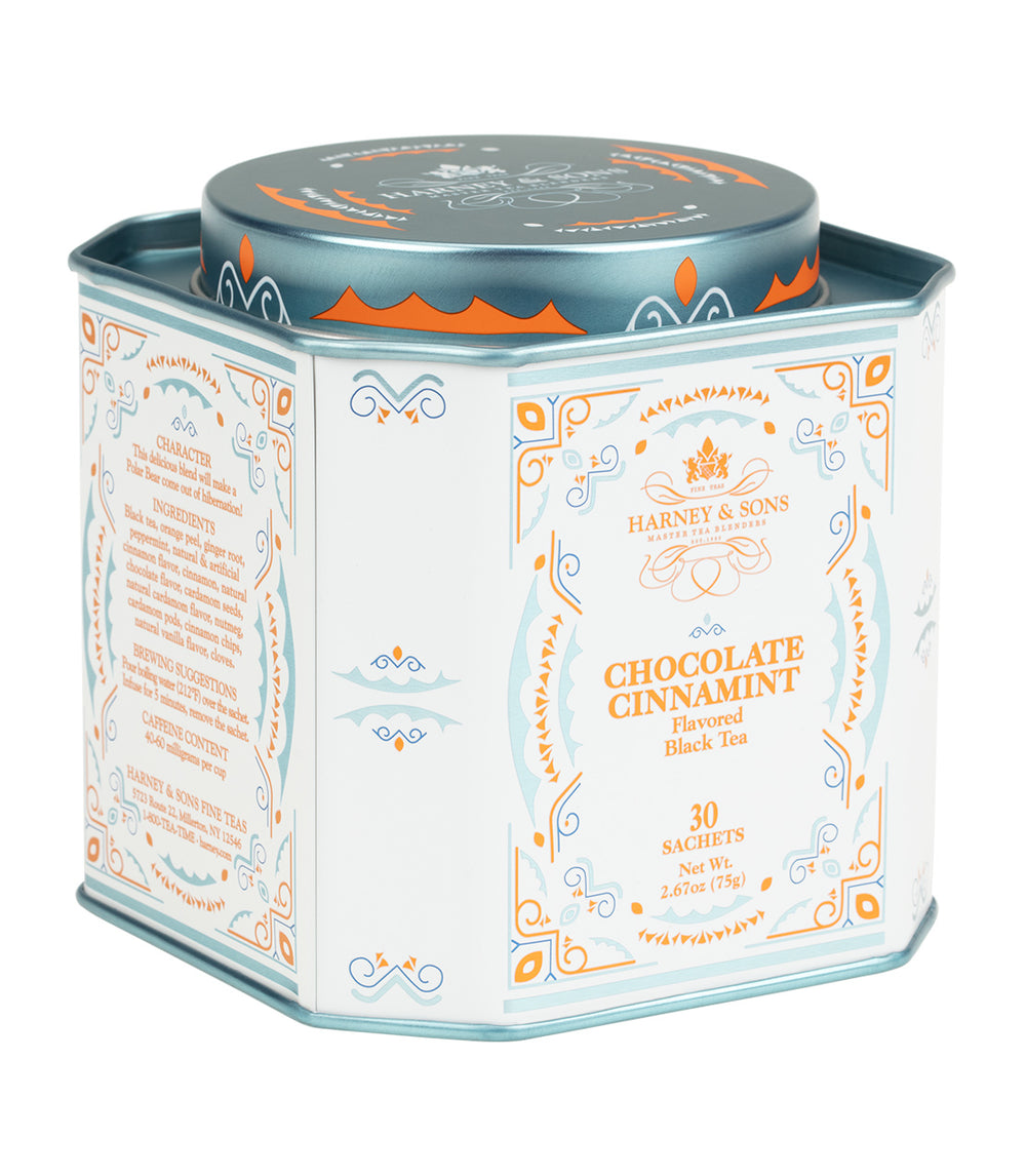 Harney & Sons- Chocolate Cinnamint- Tin of 30 Sachets - 