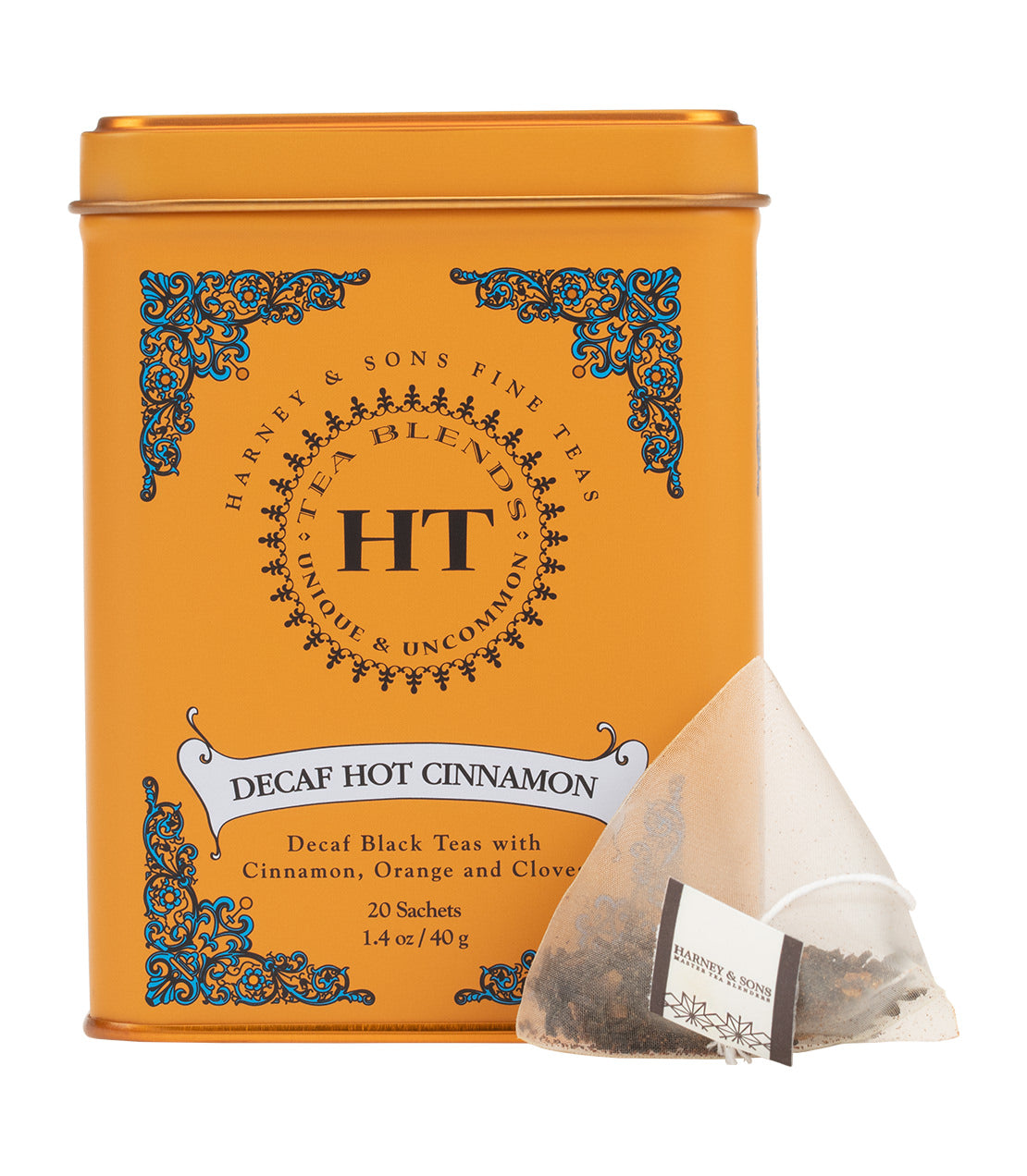 Decaf Hot Cinnamon Spice Sachets | Tin of 20 - Harney & Sons Fine Teas