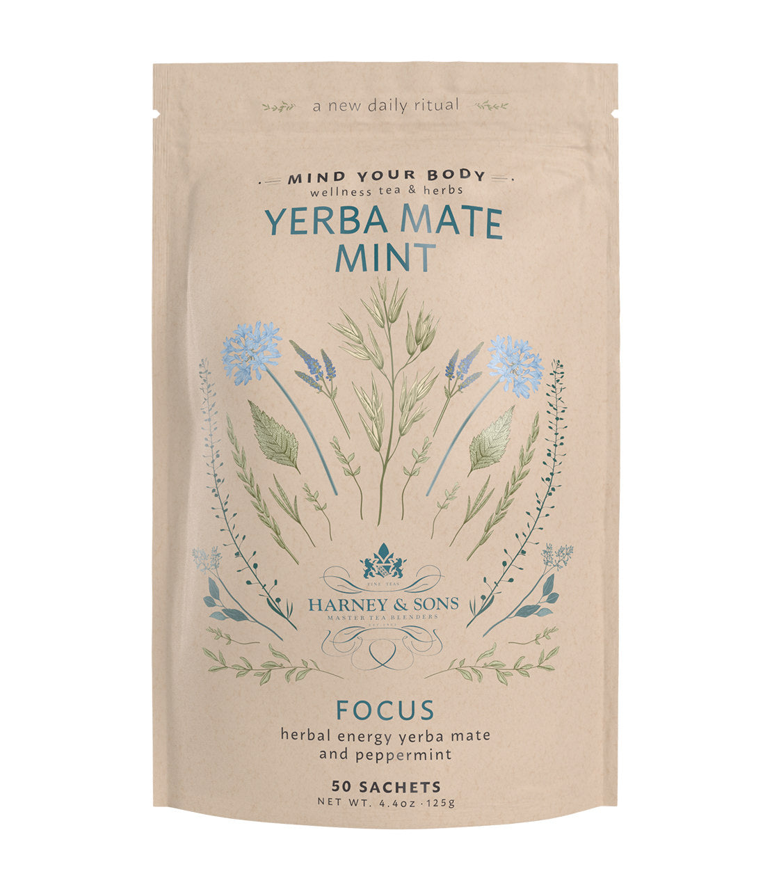 Yerba Mate Mint - 50 Sachets - Harney & Sons Fine Teas