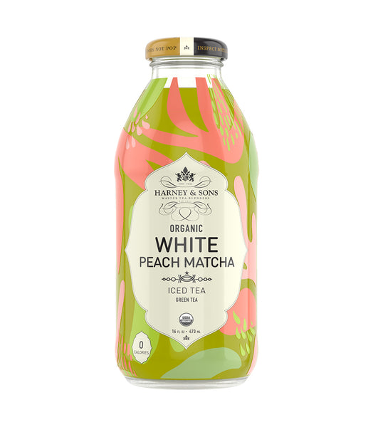 ☆珍品☆超高級茶☆奶白茶Milk white tea White Peach Matcha Iced Tea 16 oz | Harney & Sons