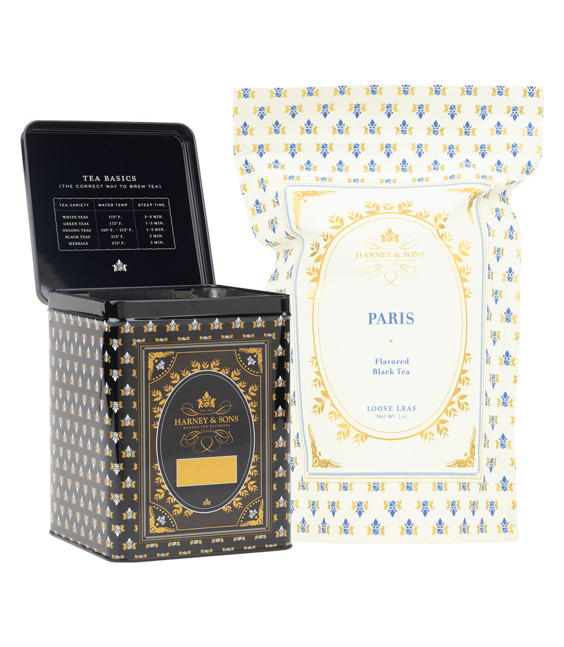 Hinged Canister Bundle – Paris Tea 1 Lb | Harney & Sons - Harney