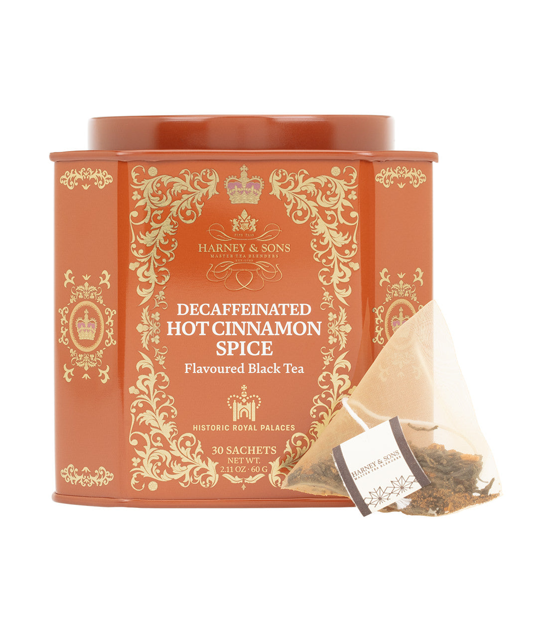 Decaf Hot Cinnamon Spice Tea - 30 Sachet Tin | Sugar-Free