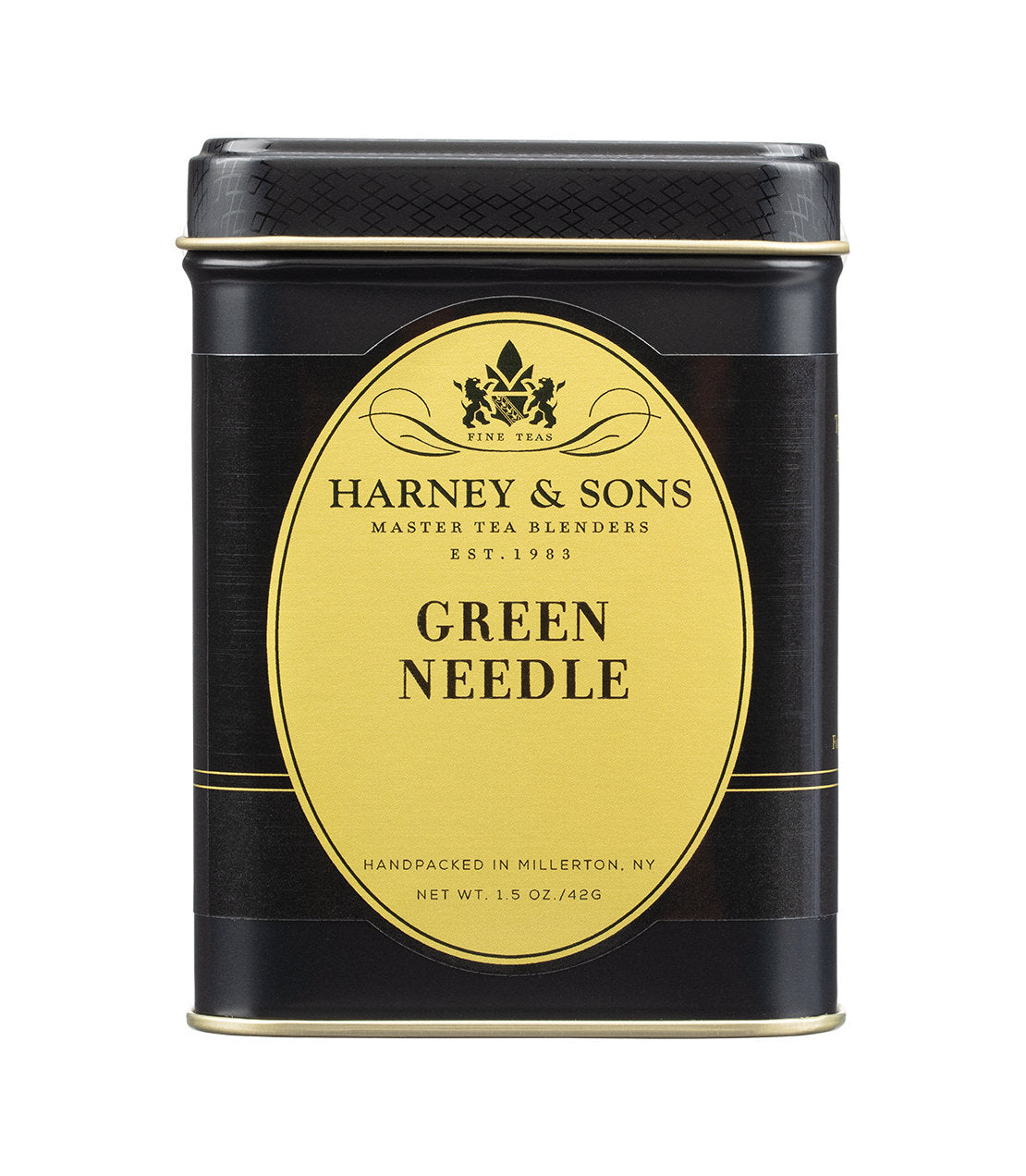 Harney & Sons Fine Teas- Green Needle- 1.5OZ Black and Gold Tin 