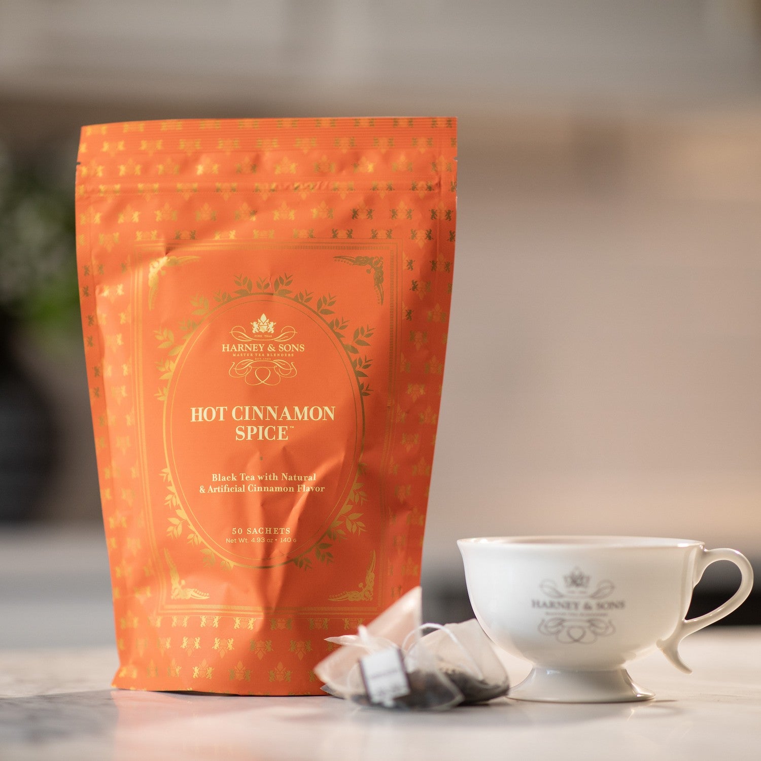 Harney & Sons 50 CT Hot Cinnamon Spice Sachets