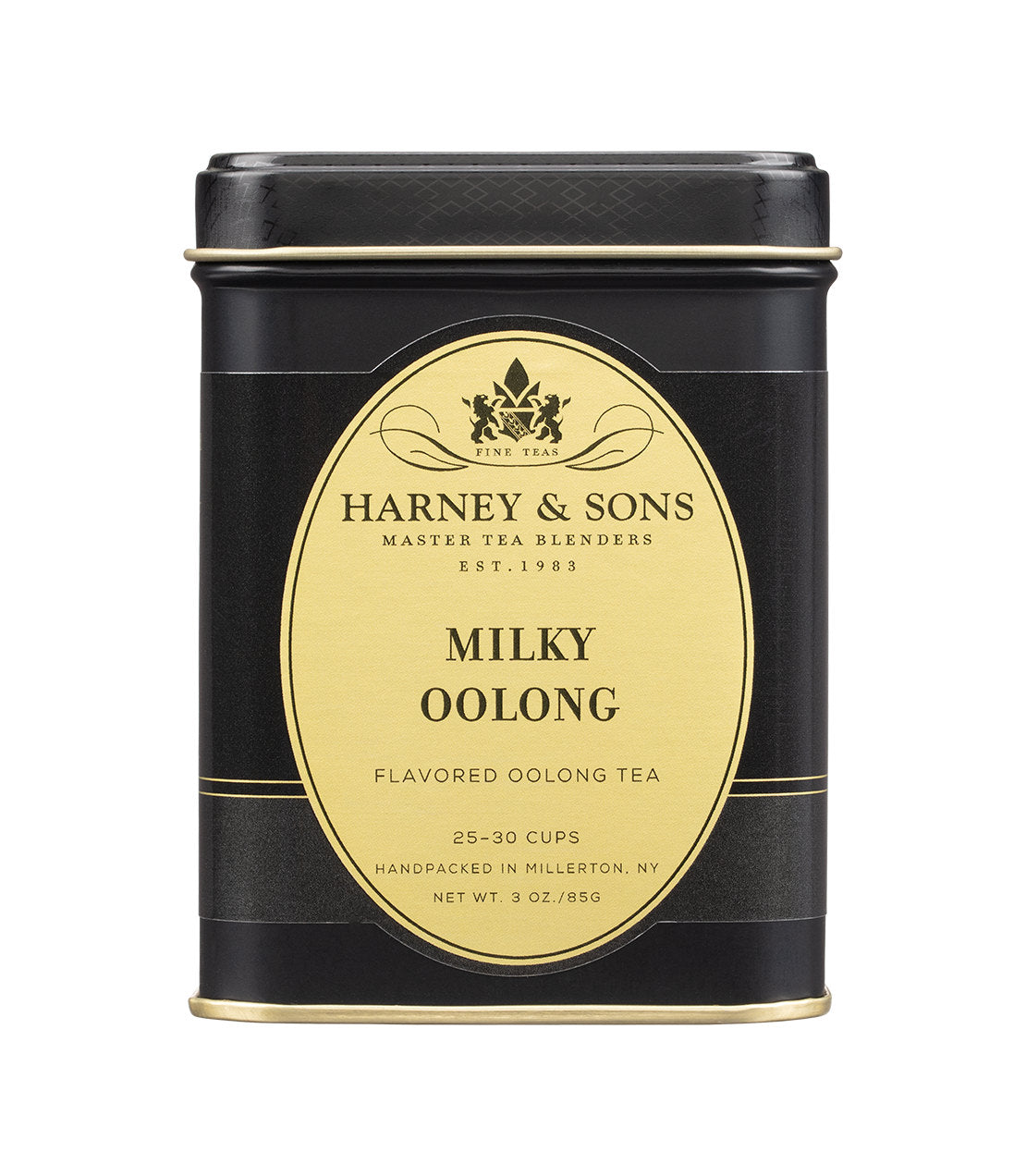 Harney & Sons Fine Teas- 3oz black and gold tin of loose leaf Milky Oolong Tea