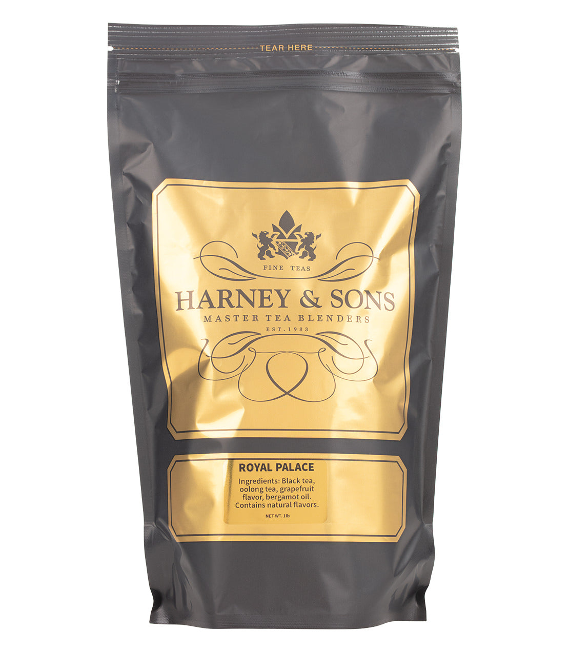 Harney & Sons Fine Teas- Royal Palace- Black and gold bag of 50 sachets