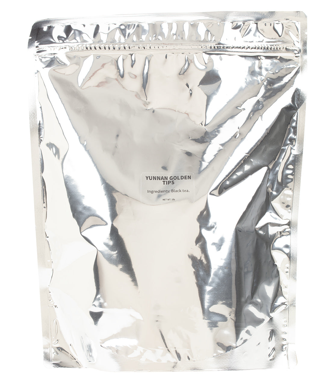 Harney & Sons Fine Teas- Yunnan Golden Tips- Reflective silver bag containing one pound of loose leaf tea