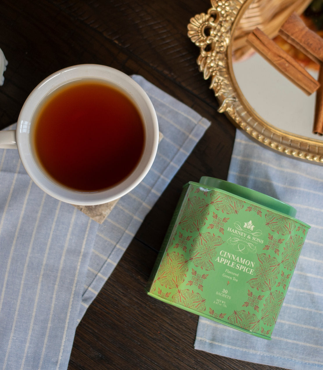 Cinnamon Apple Spice Tea, Tin Of 30 Sachets | Harney & Sons
