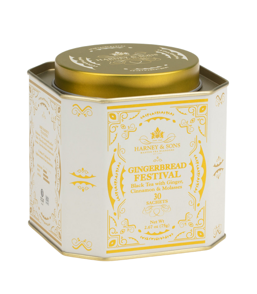 Harney & Sons Gingerbread Festival, Tin of 30 Sachets