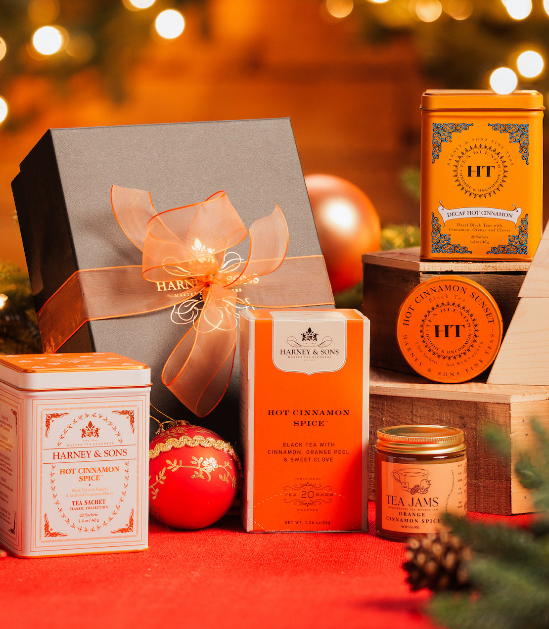 Hot Cinnamon Spice Tea Gift Set - Harney & Sons Fine Teas
