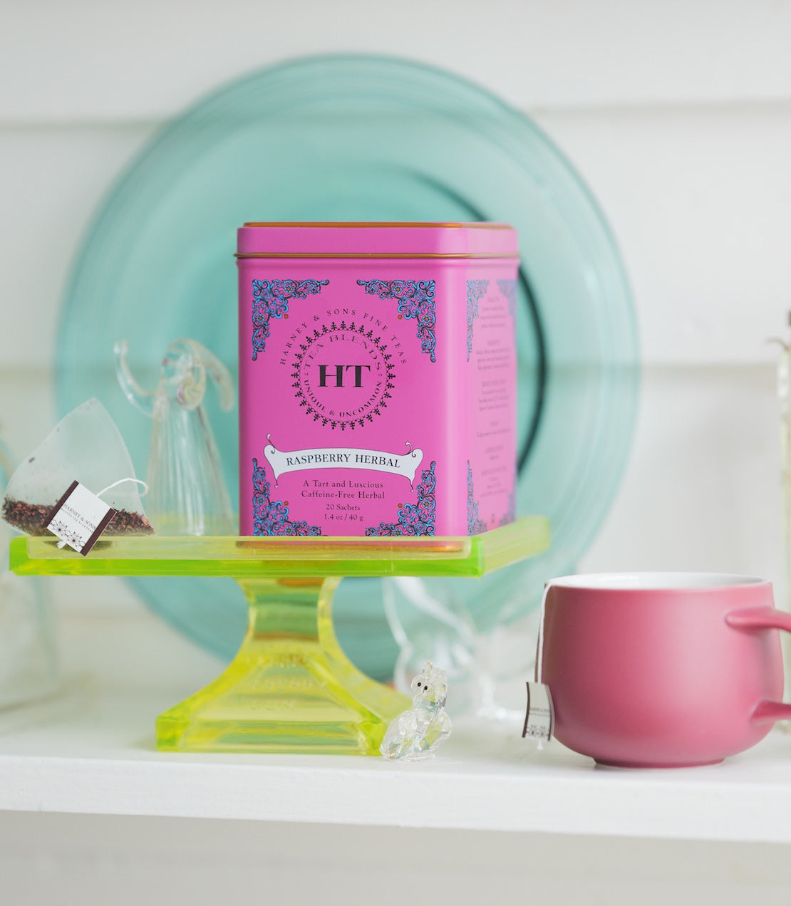 Raspberry Herbal Tea | HT Tin 20 Sachets - Harney & Sons